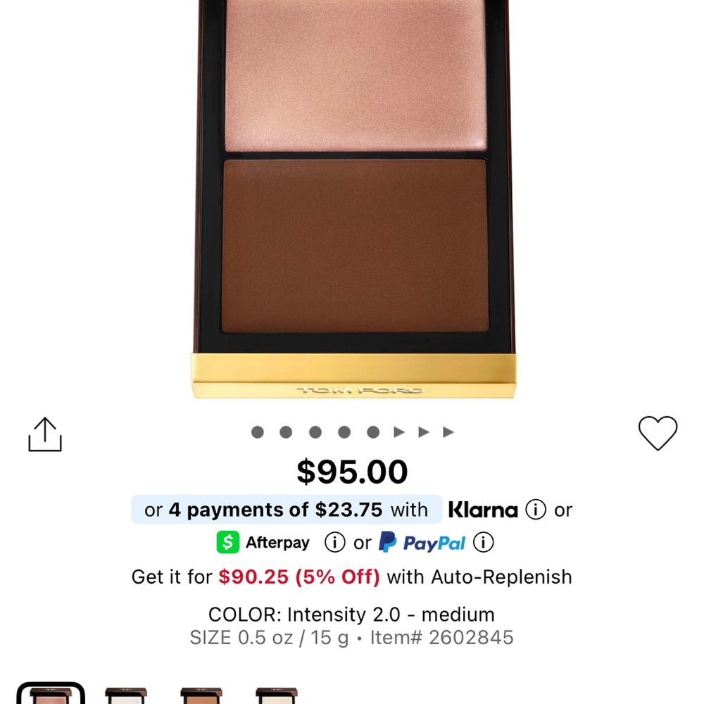 Tom Ford Bronzer Contour Duo Brown Cream